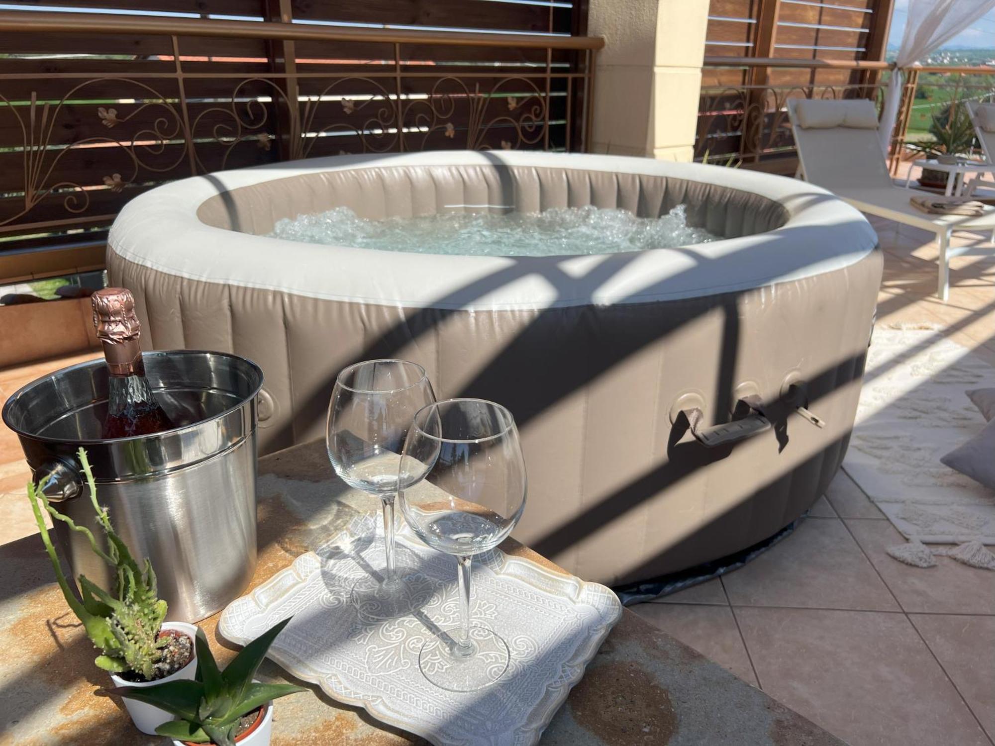 埃帕诺米Doormat# Wait 'N Sea, Jacuzzi, Luxury Stone House公寓 外观 照片